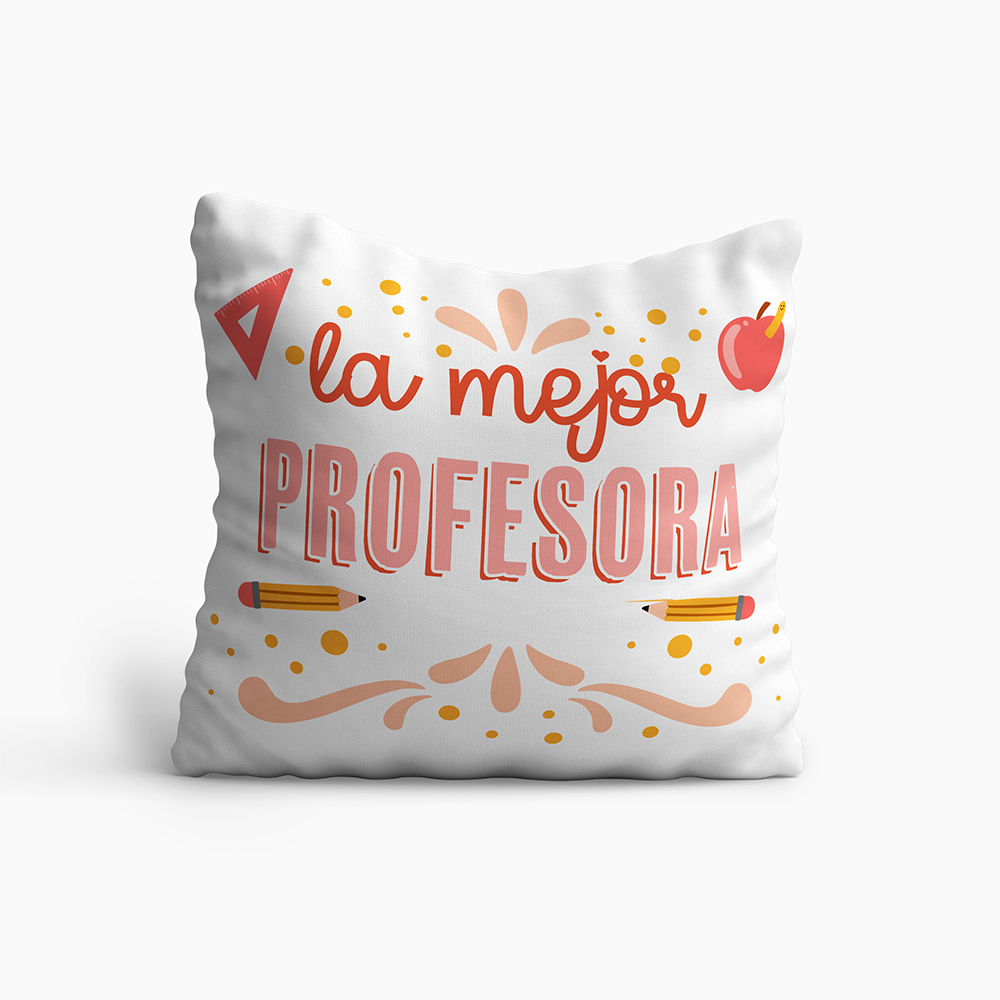 Cojín La mejor profesora intro